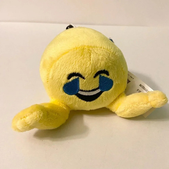 2016 Lot of 4 Fun 2 Play Small Plush Emoji Plush Nerd Block and Clip On Plushiez - Picture 10 of 16